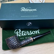 Peterson Aran Rusticated (608) Fishtail Tobacco Pipe - New picture