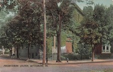 Gettysburg PA Pennsylvania Presbyterian Church Demolished  Vtg Postcard 27A picture