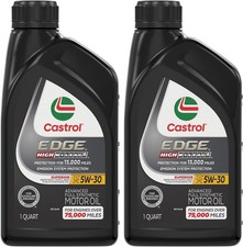 Castrol Edge High Mileage 5W-30 Advanced Full Synthetic Motor Oil, 1 Quart (Pack picture