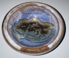 Vintage Signed, Elaine Borda , Lassen Park Scene, Bowl picture