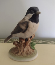 Vintage Lefton Porcelain Figurine CHICKADEE Hand Painted KW 6609 Made in Japan picture