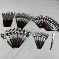 Vintage Stanley Roberts  - 'Holiday' Stainless - Japan 46pc Flatware Set picture