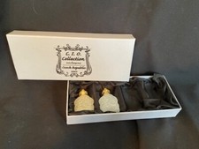 CZECH REPUBLIC C.I.O. COLLECTION HAND MADE PERFUME BOTTLES (2) IOB 2003 picture