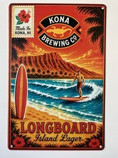 Kona Brewing Long Board Island Lager Sign -Big Wave Liquid Aloha picture