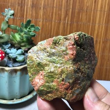 235g Natural Unakite Crystal gemstone Rough Mineral Specimen healing A6361 picture