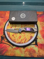KB Vagrant Folding Knife Grey Titanium Handle 3.15