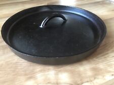Vintage Unmarked, Heavy Cast Iron Skillet/Dutch Oven 10” LID ONLY picture