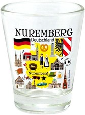NUREMBERG GERMANY GREAT GERMAN CITIES COLLECTION SHOT GLASS SHOTGLASS picture