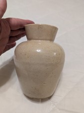 Antique WEYMAN'S SNUFF stoneware crock  no lid READ jar vase vintage  picture