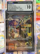 2026 Pokemon Umbreon ex 110 30th Celebration UPC NIGHT CGC GEM MINT 10 Promo picture
