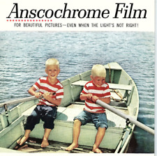 1940s ANSCO ANSCOCHROME COLOR CAMERA FILM FULL PAGE PRINT AD Z5297 picture