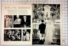 1940s Life Magazine Wedding Article Cicero IL Polish Church Ephemera Print Ad picture