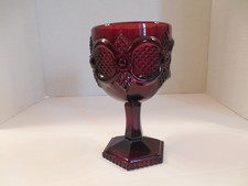 VINTAGE AVON RUBY RED CAPE COD 6 INCH GOBLET picture