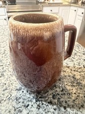 HULL OVEN PROOF BROWN DRIP GLAZE BEER STEIN COFFEE MUG 5