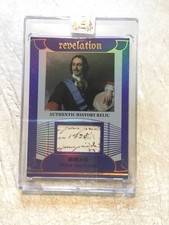 PETER THE GREAT Russian Emperor HANDWRITTEN Word  Cut Revelation Relic 38/75 picture