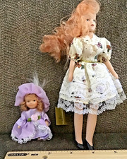 Two~Vintage K’s Collection Girl Porcelain Dolls picture