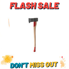 NEW 31.5in Wood Splitting Axe Hickory Handle Steel Blade Camping Maul Axe picture