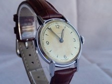 Vintage Timex Marlin Mechanical Watch 34.2mm 1960 Patina Dial Manual Wind Runs picture