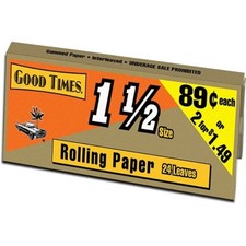 100x Good Times 1 1/2 Size Rolling Papers Smoking Accessories Bulk New 1.5