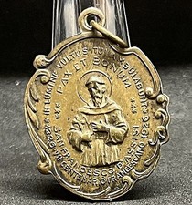 Argentina 1926 Saint Francis of Assis & Our Lady of Lujan Antique Catholic medal picture