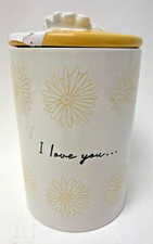 NEW Gilmore Girls I Love You A Thousand Yellow Daisies Canister Coffee Jar picture