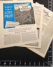 1948 Search For A Lost Pilot Rosemary Paine Vintage 3 Page Magazine Article picture