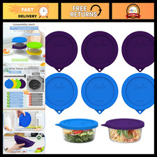 SOPHICO 4 Cup Silicone Lids Replacement for Pyrex & Anchor Hocking 7201-PC picture