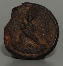 Rare Tibet 1600s Antique Sakya Monastery Clay Tsa Tsa Buddha Statue Yamantaka picture