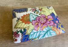 Horchow Tobacco Leaf Porcelain Trinket Box with Playing Cards picture