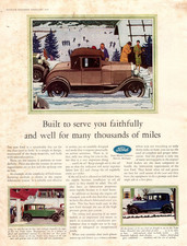 1928 Ford Model A  Tudor and Fordor Sedan and sport coupe Original ad - Scarce picture