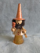 Vintage Expertic Erzgebirge German  Wood Smoker Incense Burner With Glass Bottom picture