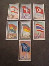 1963 Topps Midgee Flags of The World—Lot of 7 picture