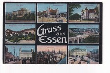 Postcard greeting from Essen multi-picture Villa Hügel Krupp Handelshof Hallbau 28.3.1942 more picture