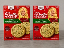 Dolly Parton Duncan Hines Holiday Sugar Cookie Mix Lot Of 2 Collectible 7/26 picture