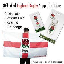 England Rugby RFU Supporter Products (Choice of Flag 5x3ft/ Keyring / Pin Badge) picture
