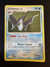 Pokémon TCG Lumineon 11/123 Mysterious Treasures Holo Rare 2007 MP picture