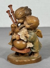 ANRI Ferrándiz The Helper Angel Bagpipes Wood Figurine 6
