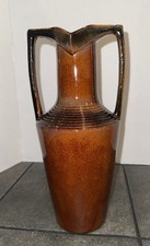 Antique Art Deco Grecian Amphora Egyptian Revival Vase Concentric Rings picture