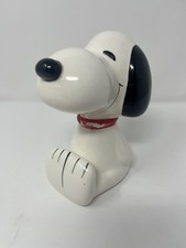 Snoopy Peanuts Ceramic Coin Bank Vintage 1958/1966 picture