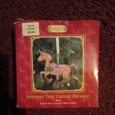Breyer 2008 PEPPERMINT TWIST Carousel Horse Ornament #700608 NEW open BOX picture