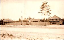 Real Photo Postcard Fort Algonquin in St. Ignace, Michigan~134603 picture