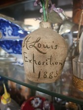 Small Crockery Jug  St  Louis Exposition 1885 picture