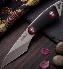 Kensei Kiridashi Neck Knife Full Tang Fixed Blade G10 Kydex Sheath EDC KE010 picture