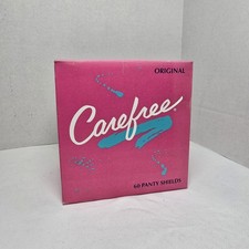 Carefree Vintage Original Panty Shields Liners Box/60 NOS 1992 VTG PROP NOS picture