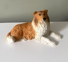 Vintage 1994 Castagna Rough Collie Dog Figurine Ornament Made in Italy Textured picture