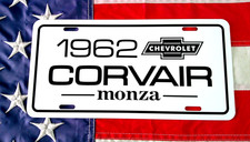 White 1962 Chevrolet Corvair MONZA license plate tag '62 Chevy turbo sport coupe picture