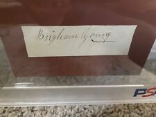 BRIGHAM YOUNG - AUTOGRAPH 1801-1877 MORMON LEADER PSA/DNA AUTHENTICATION picture