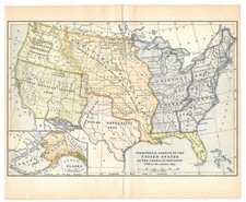 Territorial Growth Map of The United States 1776 To Present Time picture