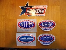 vintage drag race decals and patches picture