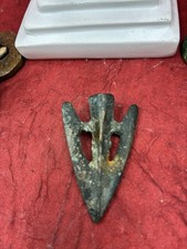 2,000 YR OLD ANCIENT ROMAN BARBED LONG SHOT BRONZE ARROWHEAD picture